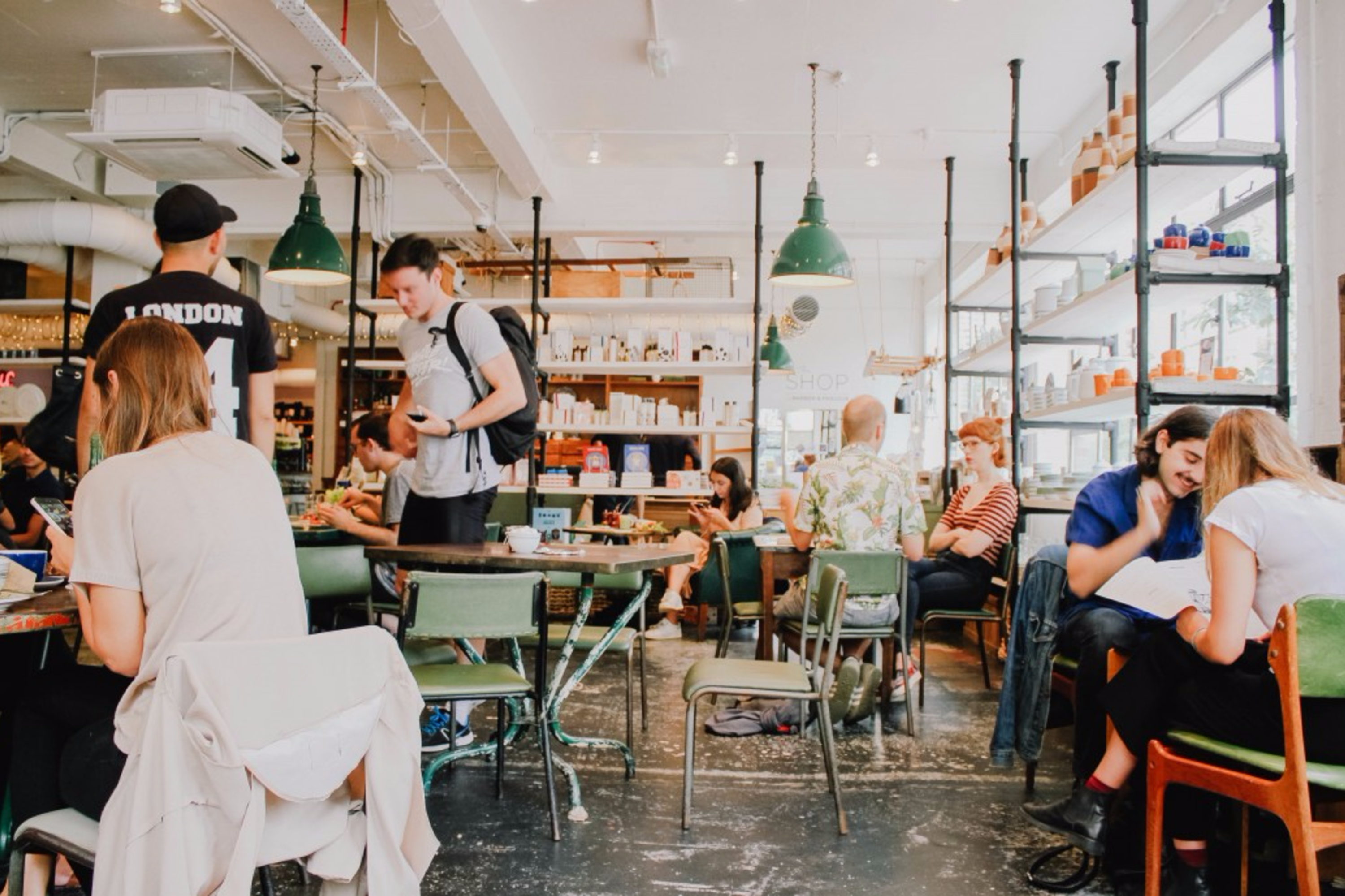 living with social anxiety photo of coffee shop with people